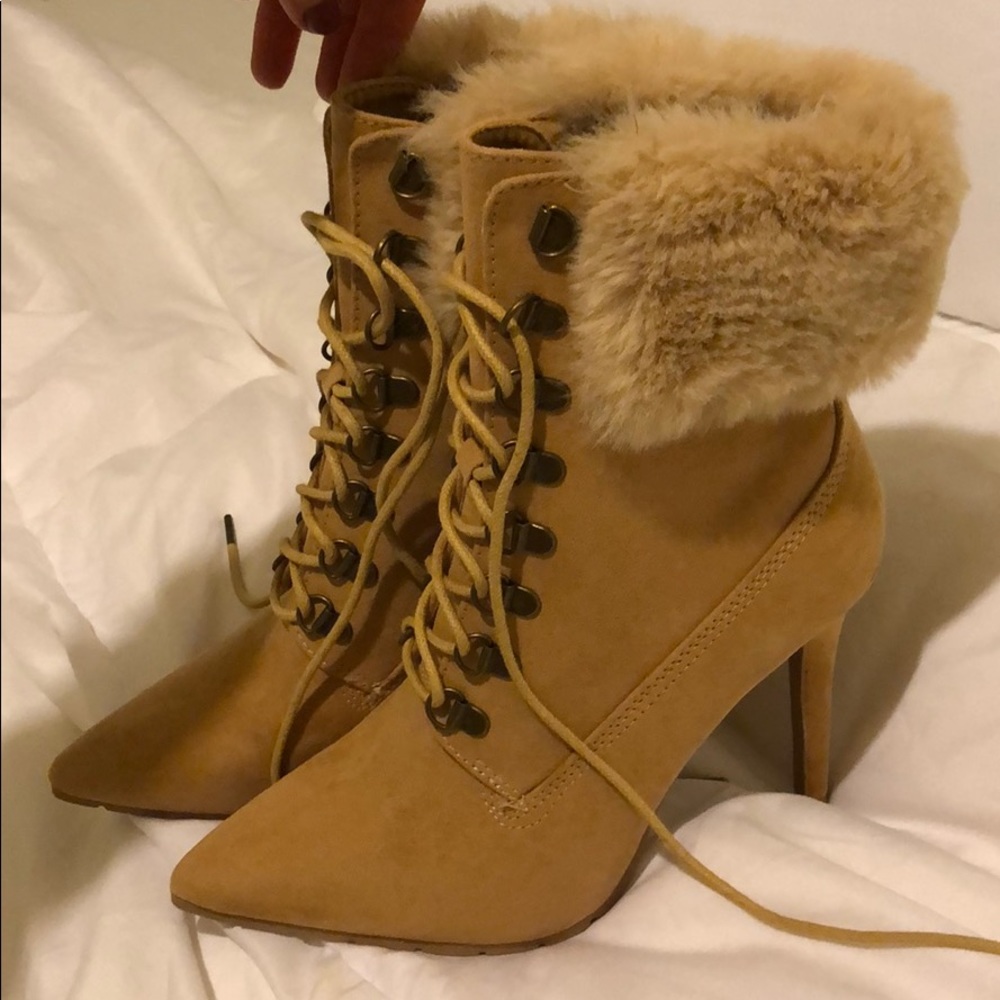 Charlotte Russe fur boots